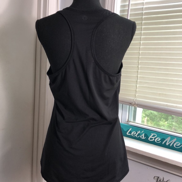 Athleta Black Racerback Tank Top Size M - Picture 3 of 6